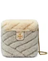 Tory Burch Kira Chevron Shearling Mini Vanity Case