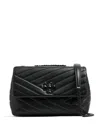 Tory Burch Kira Chevron Shoulder Bag In Black