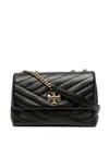 Tory Burch Kira Chevron Small In Black  
