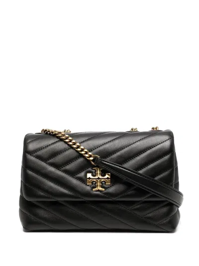 Tory Burch Kira Chevron Small In Black  