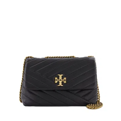 TORY BURCH TORY BURCH KIRA CHEVRON SMALL HOBO BAG - BLACK - LEATHER