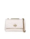 Tory Burch Leather Shoulder Bag In Cream