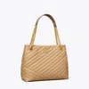 Tory Burch Kira Chevron Tote In Desert Dune