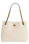 Tory Burch Kira Chevron Tote In New Cream