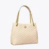 Tory Burch Kira Chevron Tote In New Cream