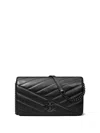 Tory Burch Kira Chevron Wallet In Black