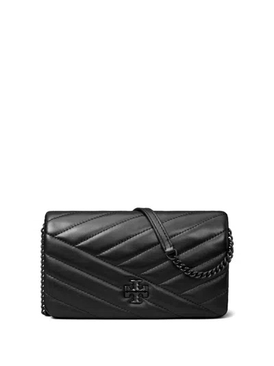 Tory Burch Kira Chevron Wallet In Black