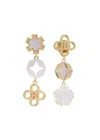 Tory Burch Kira Clover Linear Earrings In Gold