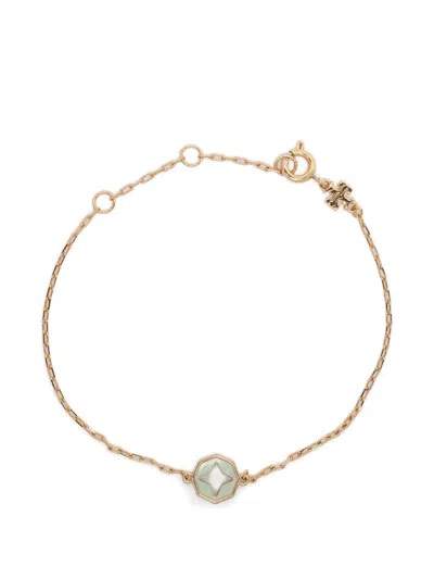 Tory Burch Kira Clover Bracelet In Gold
