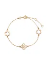 Tory Burch Kira Clover Bracelet In Gold