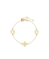 Tory Burch Kira Clover Bracelet In Yellow