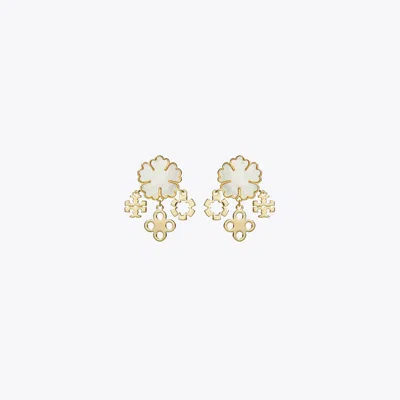 TORY BURCH KIRA CLOVER CLUSTER EARRINGS