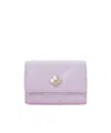 Tory Burch Quilted Metal Embellishment Purses & Cardholders In Purple