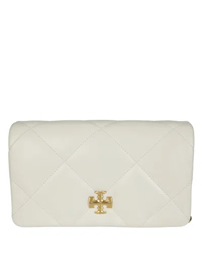 Tory Burch Kira Clover Diamond Wallet In White