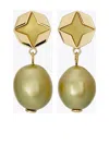 Tory Burch Kira Clover Drop Earrings In Gold