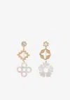 Tory Burch Kira Clover Drop Earrings In Gold