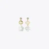 Tory Burch Kira Clover Earring In White