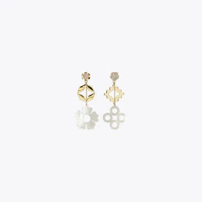Tory Burch Kira Clover Earring In White