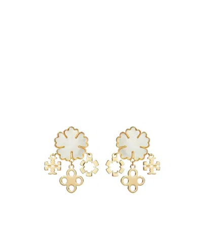 TORY BURCH KIRA CLOVER EARRINGS