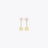 Tory Burch Clover Linear Drop Earrings