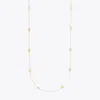Tory Burch Kira Clover Long Necklace In Tory Gold