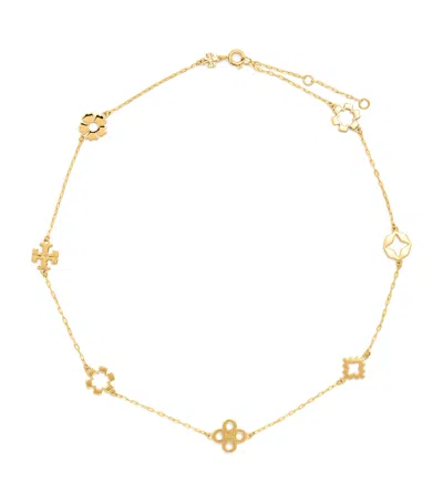 Tory Burch Kira Clover Necklace In Gold