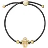 Tory Burch Kira Clover Slider Bracelet In Gold