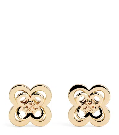 Tory Burch Kira Clover Stacked Stud Earrings In Gold