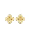 Tory Burch Kira Clover Stud Earrings In Gold