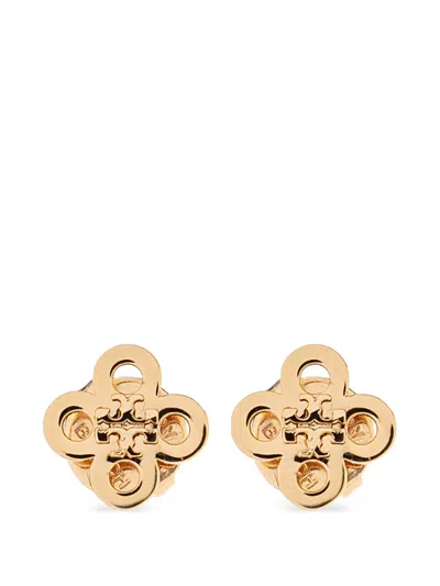 Tory Burch Kira Clover Stud Earrings In Gold