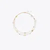 Tory Burch Triple Strand Station Necklace