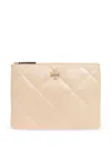 Tory Burch Kira Leather Clutch In 中性色