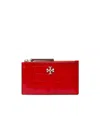 Tory Burch Kira Croc-embossed Zip Card Case