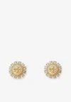 Tory Burch Kira Ohrstecker Mit Kristallverzierung In Gold