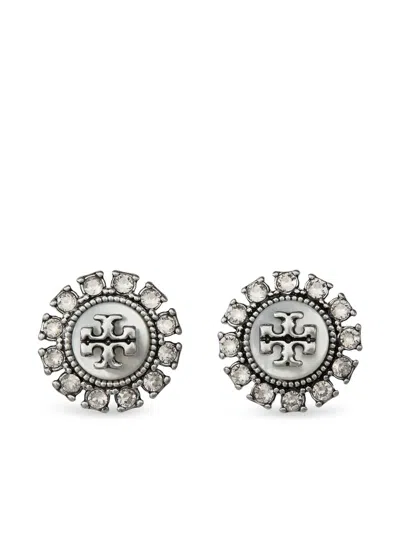 Tory Burch Ohrringe Mit Kristallen In Silver