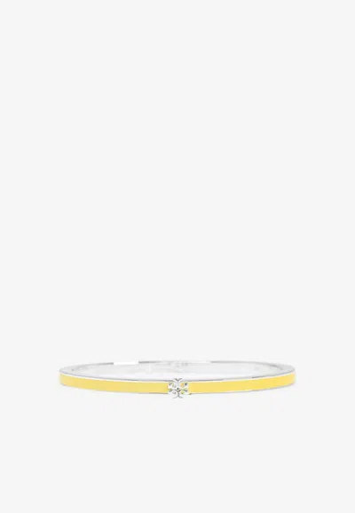 Tory Burch Kira Cuff Bracelet In Yellow