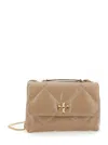 Tory Burch Kira Diamond Covertible Shoulder Bag In Beige