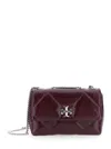 Tory Burch Kira Diamond Quilt Distressed Small Convertible Shoulder Bag Crossbody Bags Bordeaux In Burgundy