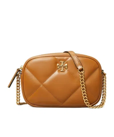 Tory Burch Quilted Chain Strap Shoulder Bag In Brown