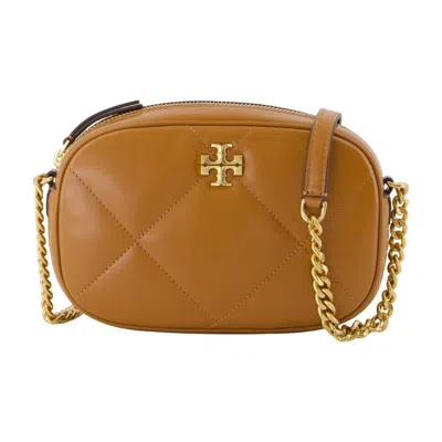 Tory Burch Kira Diamond Camera Crossbody In Brown