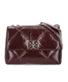 Tory Burch Quilted Chain Shoulder Bag In Burgundy