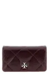 Tory Burch Dark Carmine Kira Diamond Crossbody Bag In Burgundy