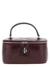 Tory Burch Kira Quilted Leather Top-handle Mini Bag In Burgundy