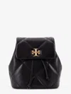 Tory Burch Kira Diamond Leather Backpack In Black