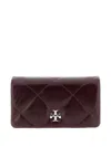 Tory Burch Dark Carmine Kira Diamond Crossbody Bag In Red