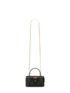 Tory Burch Kira Diamond Leather Vanity Case In Black