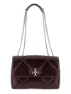 Tory Burch Kira Diamond Quilt Distressed Convertible Shoulder Bag Crossbody Bags Bordeaux In Black