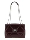 Tory Burch Kira Diamond Quilt Distressed Convertible Shoulder Bag Crossbody Bags Bordeaux In Red