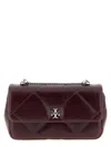Tory Burch Kira Diamond Convertible Shoulder Bag In Burgundy