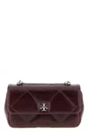Tory Burch Kira Diamond Convertible Shoulder Bag In Burgundy